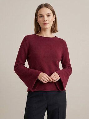 Emma + Asher Knit Flare Sleeve Sweater